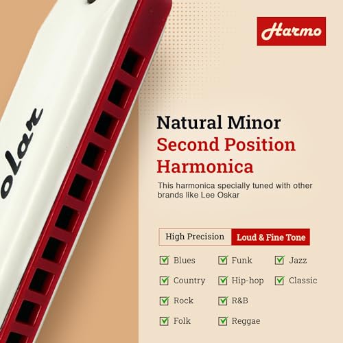 Harmo Polar Natural Minor Harmonica Key of F – Specialized for Natural Minor Blues, Jazz, Rock, Folk, & Pop, Mouth Organ With Case, Phosphor Bronze Reeds, Harmonica for Beginners & Professionals - Les Beatles, Paul McCartney, John Lennon, RIngo Starr, George Harrison Harmo Polar Natural Minor Harmonica Key of F - Specialized for Natural Minor Blues, Jazz, Rock, Folk, & Pop, Mouth Organ With Case, Phosphor Bronze Reeds, Harmonica for Beginners & Professionals – Image 5