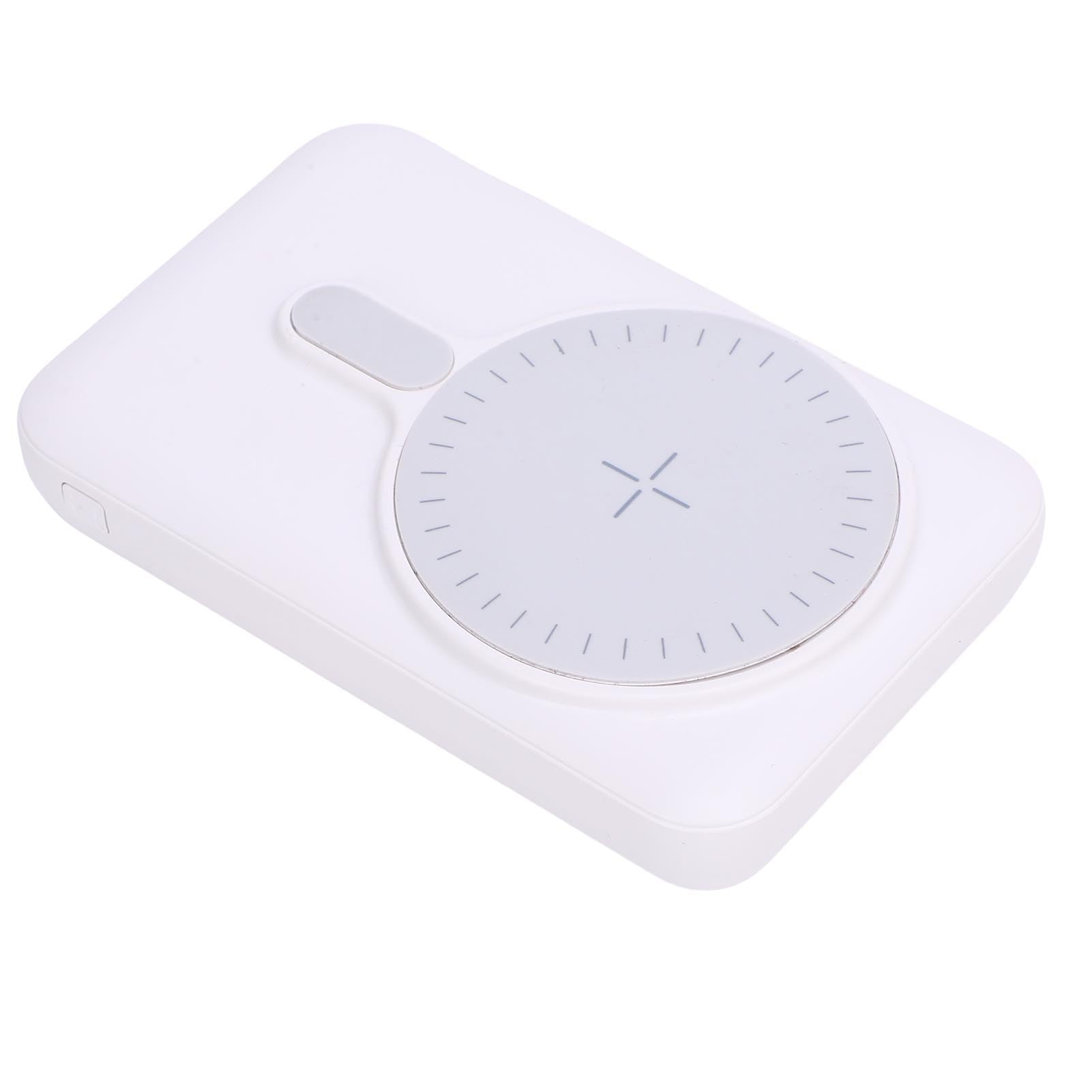 VGEBY Banque D'énergie Solaire 10 000 MAh, Chargeur Portable sans Fil à Charge Rapide, Batterie Magnétique avec ABS Ignifuge, pour Camping, Voyage, Urgence