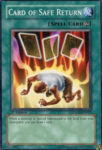 Yu-Gi-Oh! - Card of Safe Return (SDZW-EN021) - Structure Deck Zombie World - 1st Edition - Common