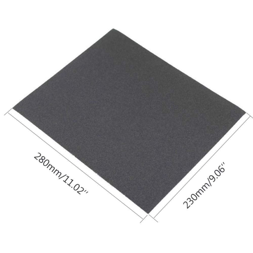 SHENGANG 30Pcs 40-10000Grit Carta abrasiva impermeabile Wet Dry Lucidatura Carta vetrata Granularità Metallo Legno Utensili abrasivi,600