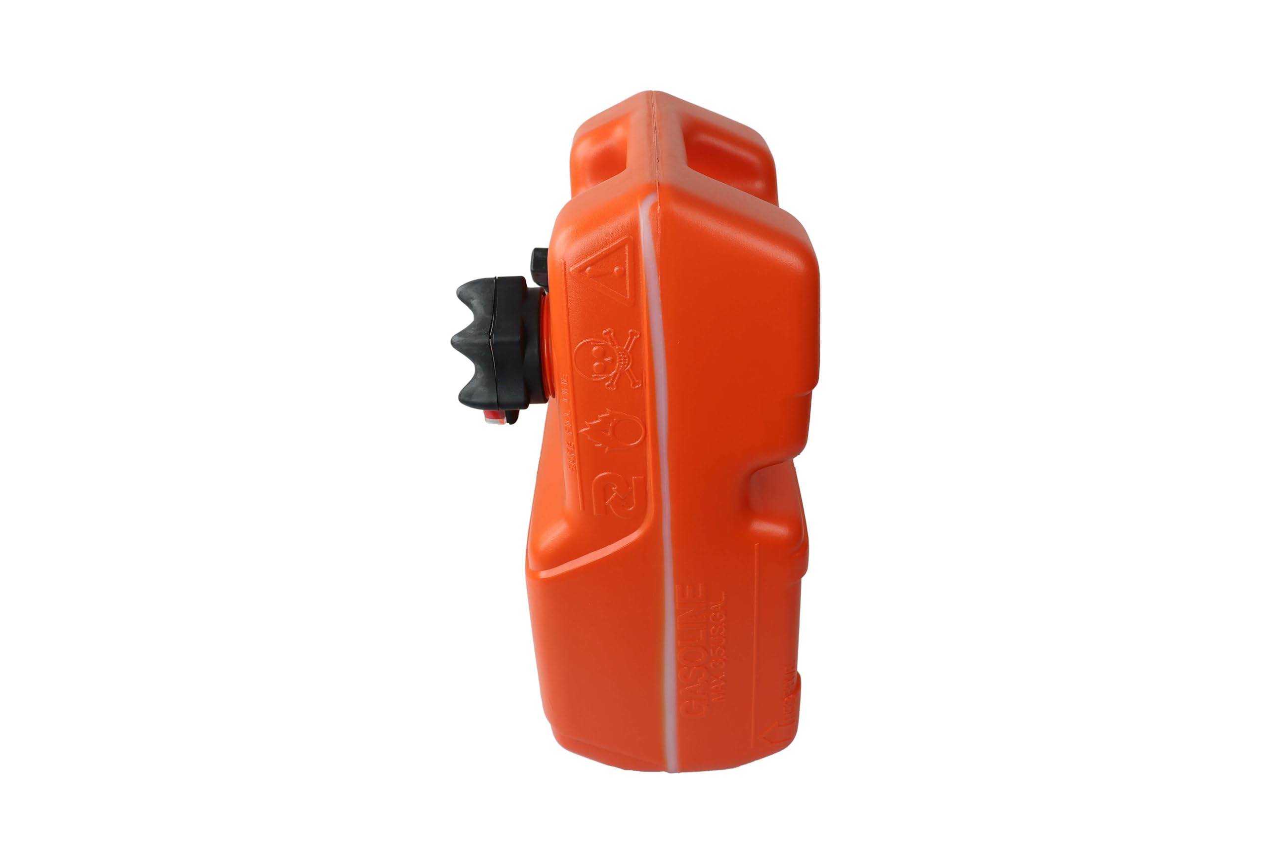 Tragbarer Tank 12/25l Benzintank Schlauch mit Pumpball+Motoranschluß Mercury Yamaha Suzuki Tohatsu Johnson Evinrude Bootstank inlusive Benzinschlauch 2m mit Pumpball (25l, Suzuki Rundstecker 13mm)