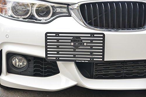 Extreme Online Store EOS License Plate Front Bumper Tow Mount Adapter Relocator Kit (Version 2, Full Size) - Mercedes Benz W205 C63 AMG 4 Door Sedan 16-Up 2016 2017 2018