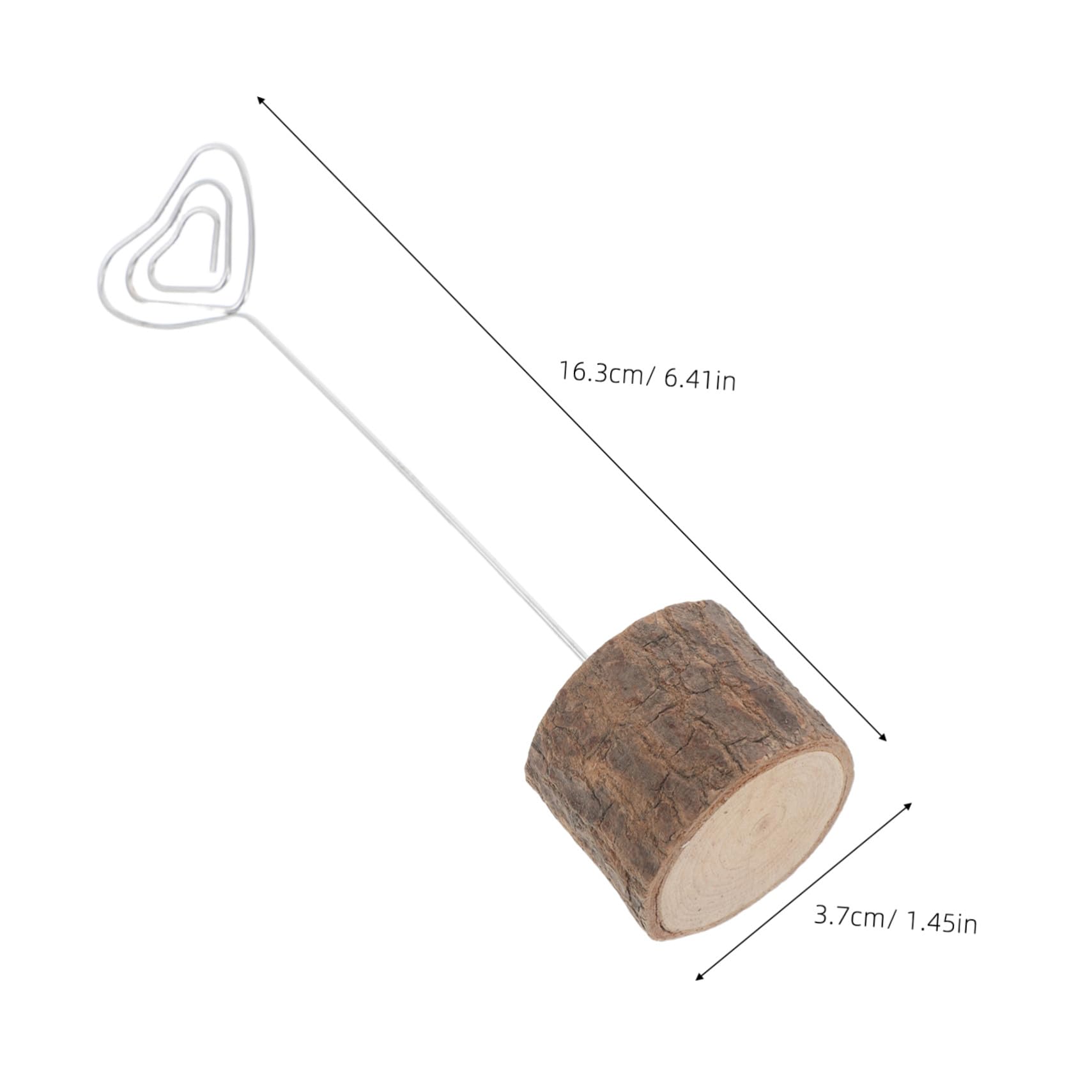 Garneck 20 Pezzi Porta Segnaposto in Legno Supporto Per Tavolo Per Feste Di Matrimonio Porta Biglietti Da Visita in Legno Titolare Della Carta Di Nome Silver