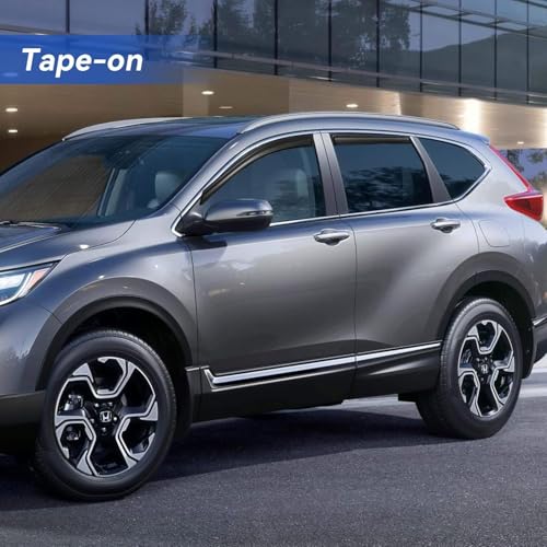 Image of Window Visors Rain Guards for Honda CRV 2017 2018 2019 2020 2021 2022, Out-Channel Window Vent Wind Deflectors Visors Shades for 17-22 CR-V