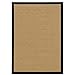 HomeRoots Polypropylene 2???x4??? Beige and Black Plain Indoor Outdoor Scatter Rug