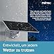 PetTec - Solar Panel für Überwachungskamera aussen Pet Cam - Solarmodul 4,4W in Schwarz - Für Outdoor Kameras mit Akku & USB-Port - Ideal für Pet Cam Produkte - Inkl. Ladekabel und Halterung