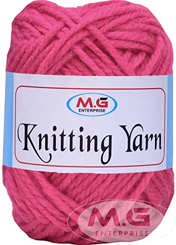 Image of M.G ENTERPRISE Knitting Yarn Thick Chunky Wool, Gajri 500 gm Best Used with Knitting Needles, Crochet Needles Wool Yarn for Knitting. by M.G ENTERPRISE