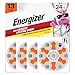 Energizer Hearing Aid Batteries Size 13, Orange Tab, 24 Pack