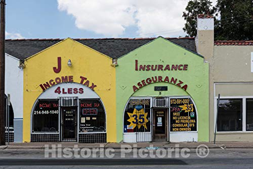 Photo - Small Businesses in The Bishop Arts District of Dallas, Texas- Fine Art Photo Reporduction 24in x 16in
