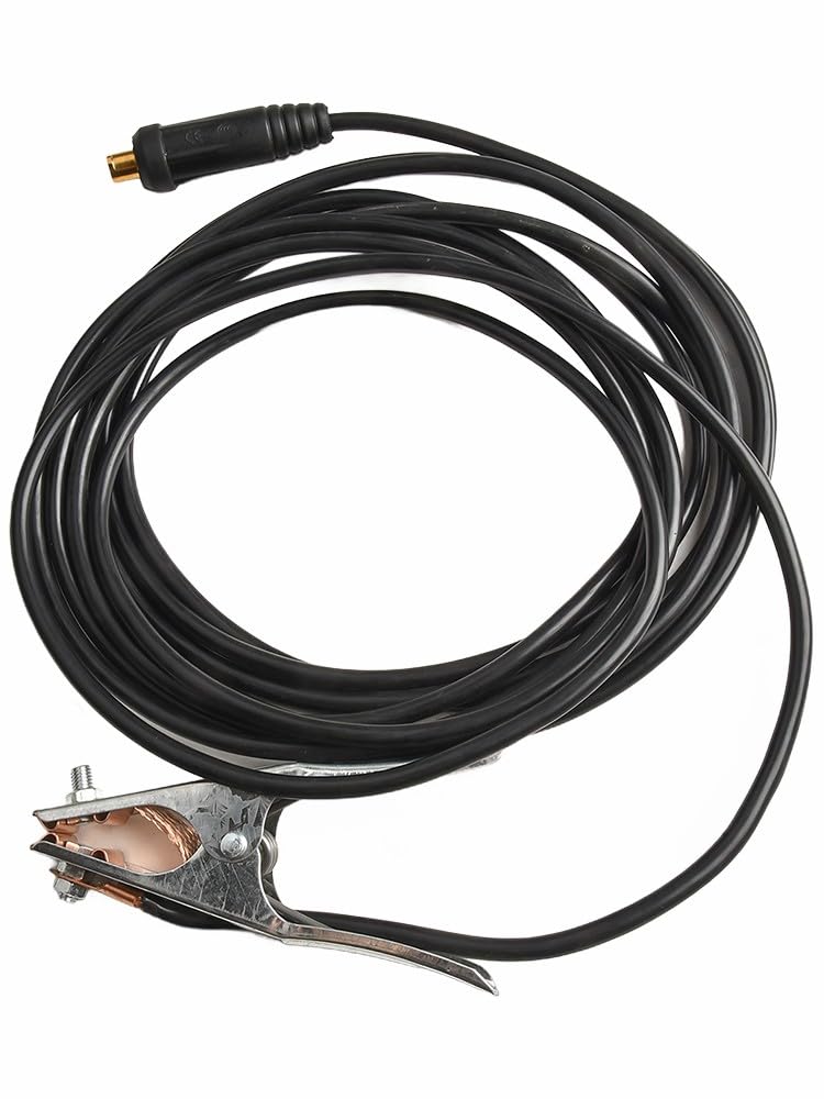 300A Saldatura Morsetto di Terra con Cavo per MMA Inverter Machine, Rame ABS Terra Connettore con Maniglia Isolata per Cantiere Navale Miniera