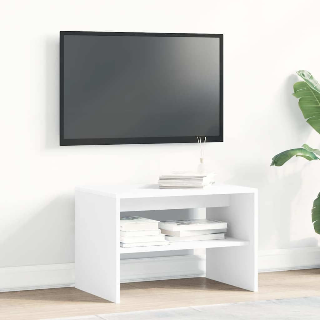 vidaXL Mobile TV e Console TV, Bianco, 60 x 40 x 40 cm, Legno Tecnico, Multifunzionale