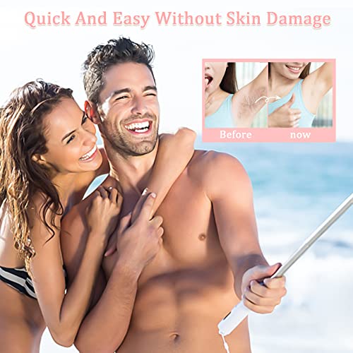 2 Pack Crystal Hair Eraser For Women And Men, Reusable Painless Exfoliation Hair Removal Tool, Portable Epilator For Arms, Back And Legs #TOP3