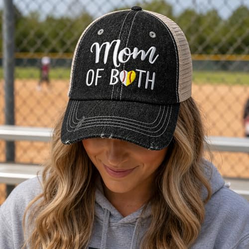 Gorra Mom of Both para Mujer color Gris Oscuro miniatura 2