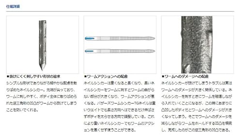 ダイワ(DAIWA) シンカー バザーズ ワームシンカー TG ネイル Pro 3/64oz 4枚目