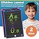 LCD-Schreibtafel für Kinder – 2er Pack, 8,5 Zoll – kreative, wiederverwendbare Maltafel mit Lerneffekt
