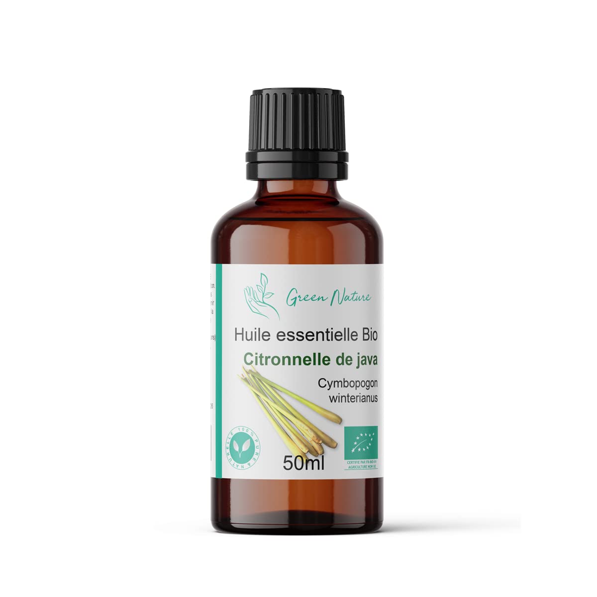Huile Essentielle De Citronnelle De Java Pure Et Naturelle - Flacon 50 Ml - Neuf
