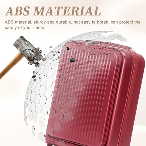 Image of 20 /14 Inch Hardside Luggage, Lightweight Durable Suitcases with Spinner Wheels