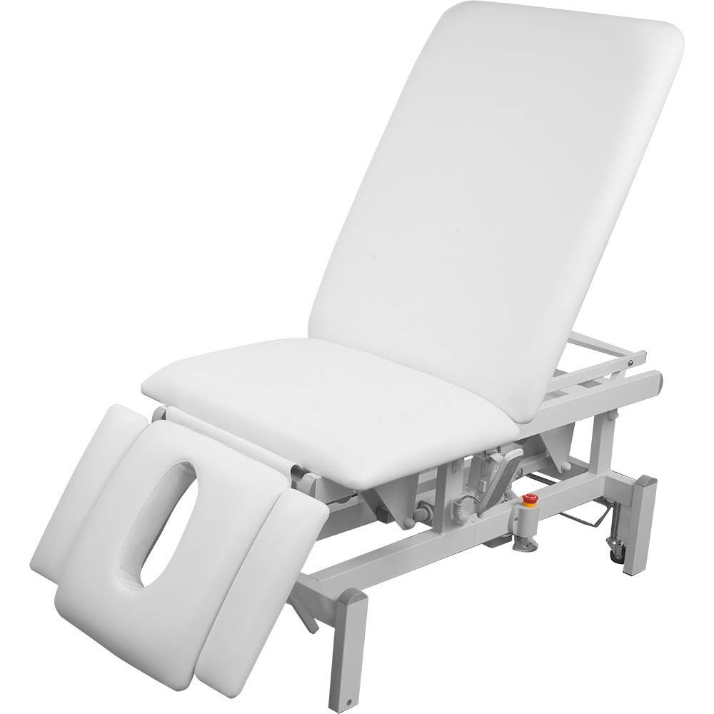 L08173 - Lettino per trattamenti completamente elettrico, colore: Bianco