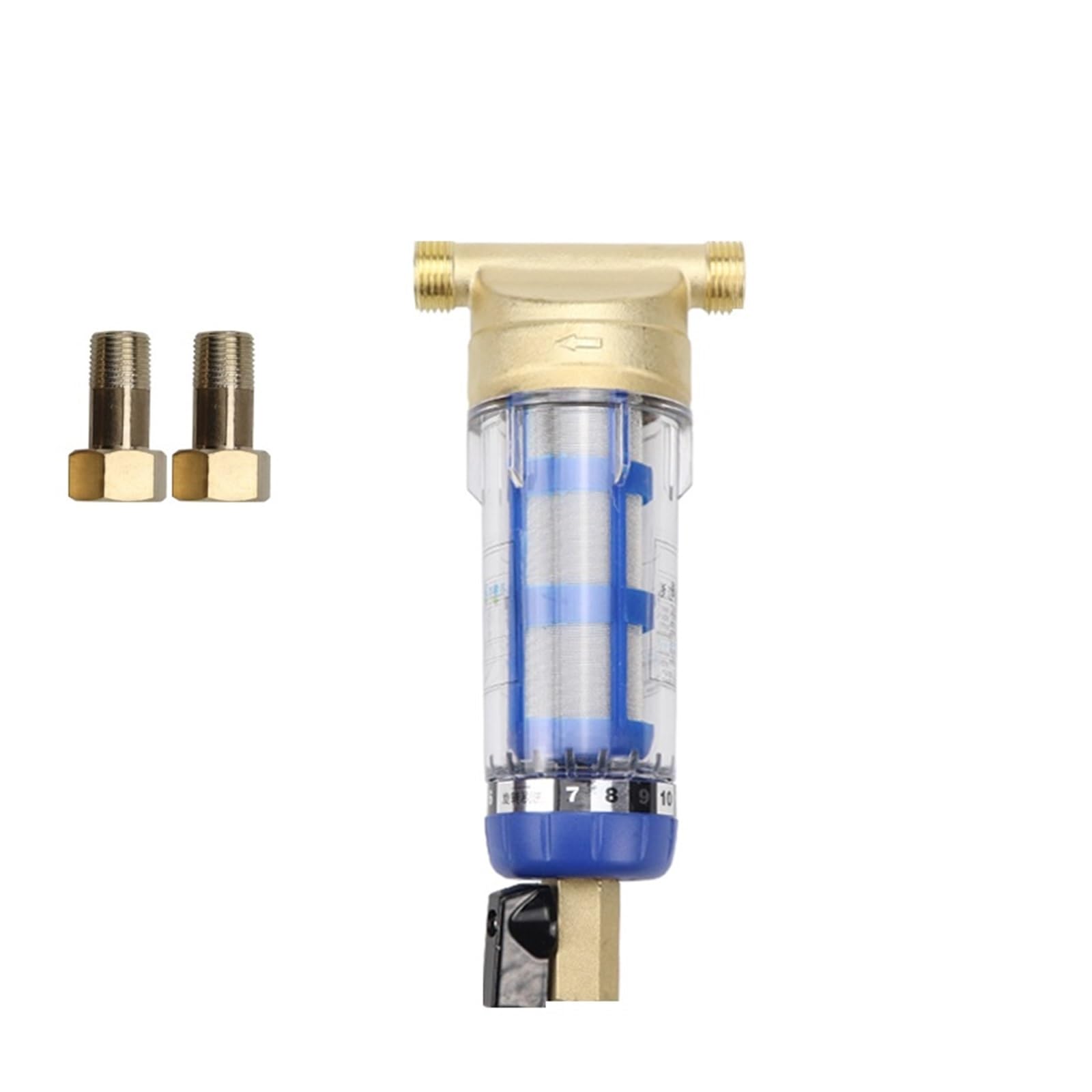 Filtre à eau plomb et cuivre pré-filtre anti-rouille pour tuyau central