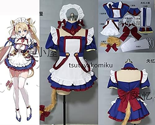 入荷中 Fate Grand Order 別売り 靴とウィッグ 風 コスプレ衣装 尾 髪飾り メイド服 ブラダマンテ コスチュームセット Proksi Si