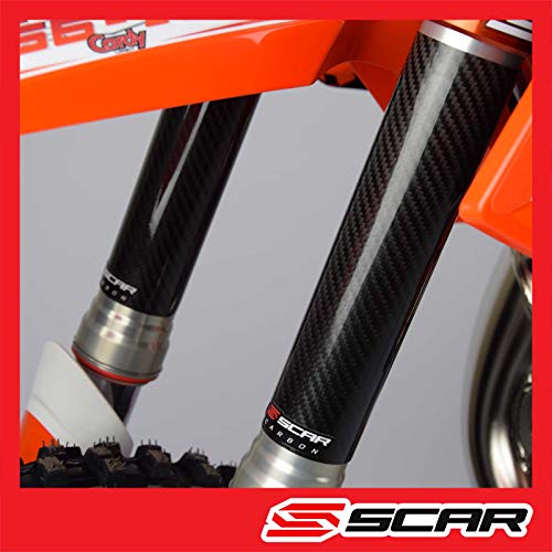 Protection fourche carbone Honda CR CRF 85 contre impacts de pierres