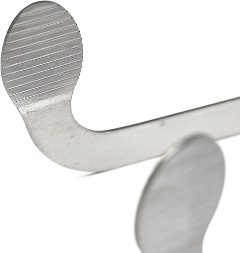 Miniatura 2 de Adrenaline Barbecue Company SnS Grills Slow 'N Sear - Pinzas de carbón - Recogedor de cerezas con mango de goma - Pinzas de metal largas y duraderas