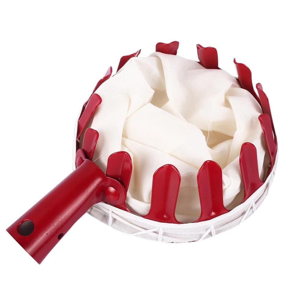 YXSH Raccoglitore di Frutta Rossa in Metallo Raccoglitore di Raccoglitore di Frutta Dispositivo Esterno Creativo Senza Palo Strumento Portatile per Giardinaggio da Cortile Agricolo