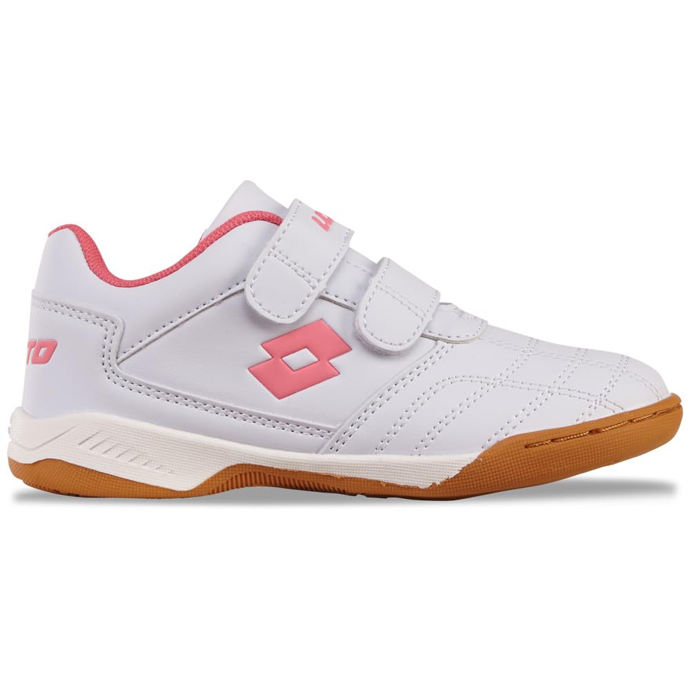 LOTTO Pacer K TrainersUnisex - Children and Youth, White Fr Pink, 33 EU