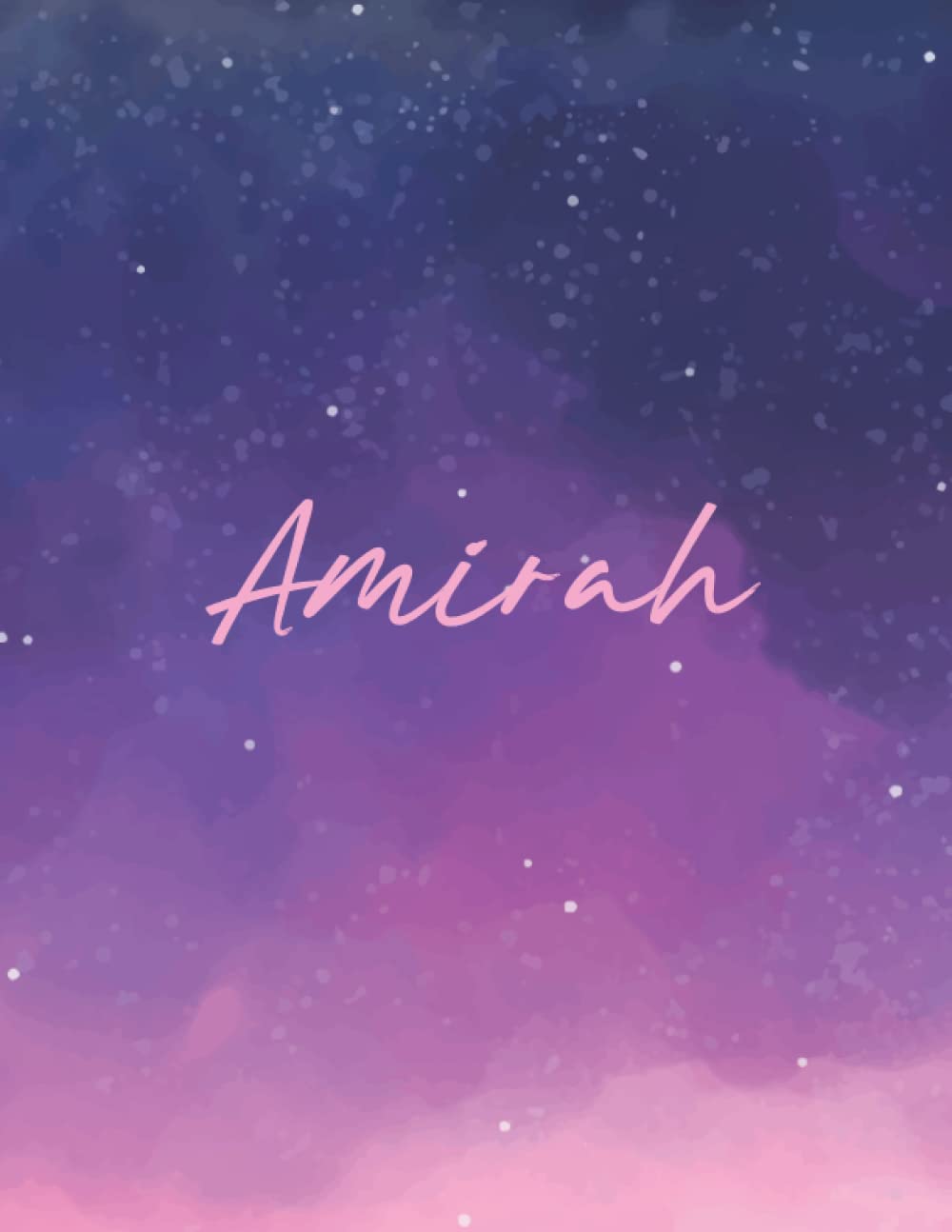 Amirah: Journal Notebook Gray for Writing and Drawing, Blank | Calligraphy Dot Grid Journals | 8.5 x 11 inch - V.610