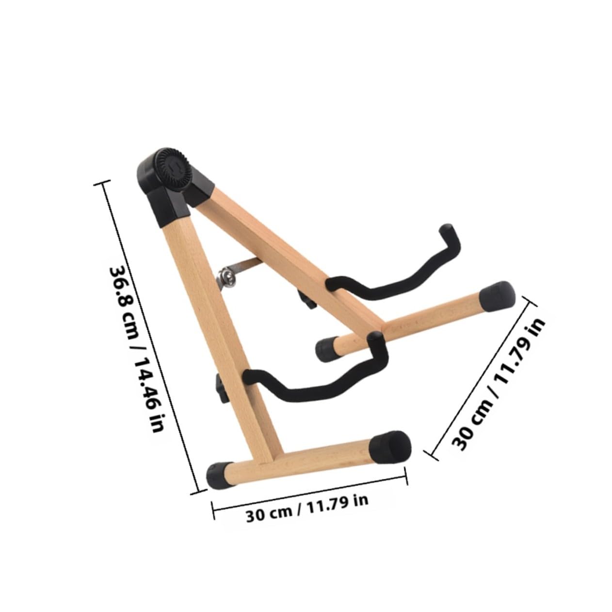 Supporto per Chitarra in Legno per Esposizione e Trasporto Stabile per Chitarre Acustiche Classiche ed Elettriche Compatibile Ukulele e Violini