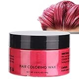 AV AHORRE MÁS DINERO: la cera profesional para el cabello, para hombres y mujeres, funciona mejor en el cabello oscuro, como el negro, marrón o rubio, disfruta cada día para comenzar con un nuevo peinado diseñado como quieras en casa en lugar de en el salón