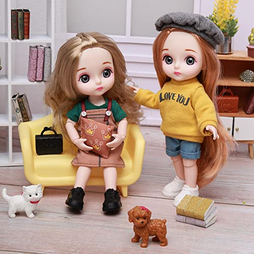 Image of Bjd Doll Flexibility Abundant Hair 13 Movable Joints Friendly for Simulation Yellow | Dolls | Clothes & Accessories | Modern