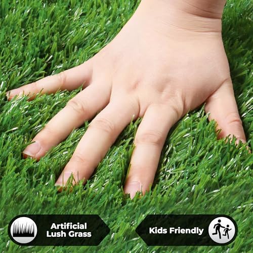 Image of Story@Home Grass Mat | Anti-Skid Plastic Grass Mat for Home | 36 X 55 cm | Essential Bathroom Mat | Grass Pattern | Long Lasting Entrance Mat for Living Room | Kitchen | Office (Green)