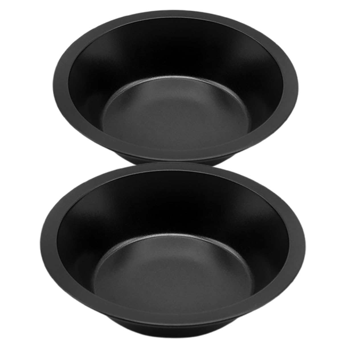 Housoutil 2pcs Nonstick Carbon Steel Mini Pans Reusable Small Baking Tins for Desserts Tarts and Cakes Round Cake Pans for Home Baking