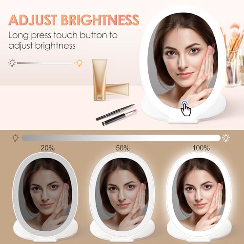 COSYGLOW Travel Makeup Mirror with Light Portable Mirror - image 3