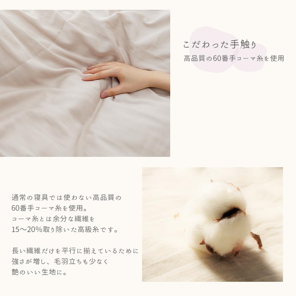 Harvest Room ワイドダブルボックスシーツ 100%コットン ダブルガーゼ パッド一体型ボックスシーツ シングル 綿100