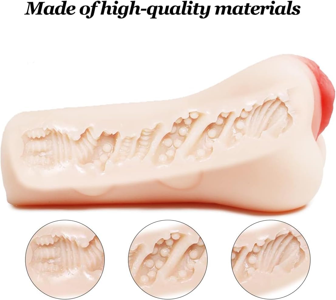 Masturbádores Masculino Real Juguetes Sexuales - 3D Masturbador Masculino Juguete Sexuale para Hombre con Vagina Realista y Anal Apretado Coños Sexuales Realista Juguetes Eróticos para Adultos, JIN02 — view 5