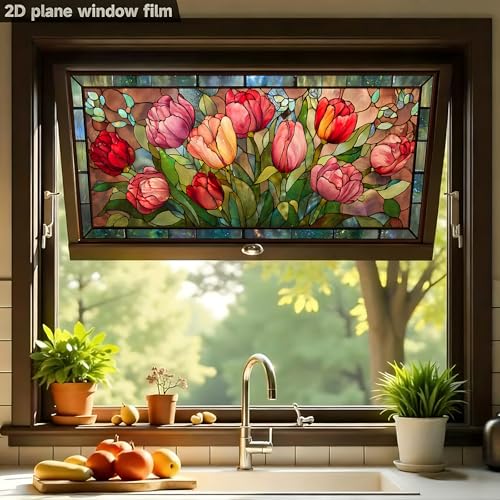 Vinilo decorativo de privacidad para ventana 39.4x17.5 pulg miniatura 3