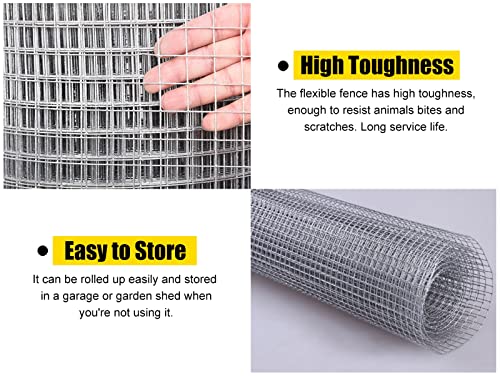 Yesyzx Zaun Metallhaustierzäune Rollen, Sicherheits-Tierbarriere/Katzen-Hunde-Schutznetz, für Kleinen Garten/Hühnerstall… – Bild 5