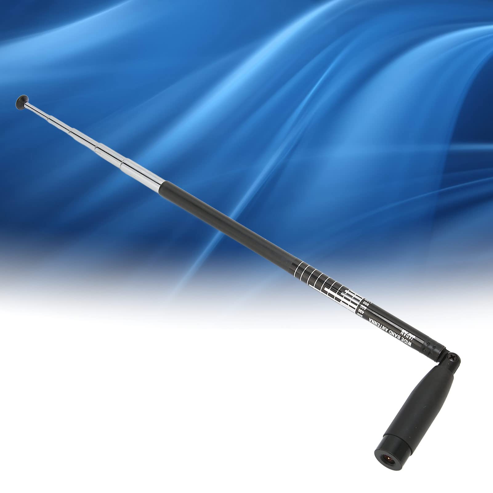 Antenne Télescopique SMA Mâle 40 MHz-6 GHz - Argent - Pour Radio, SDR, Communication - Longueur Réglable