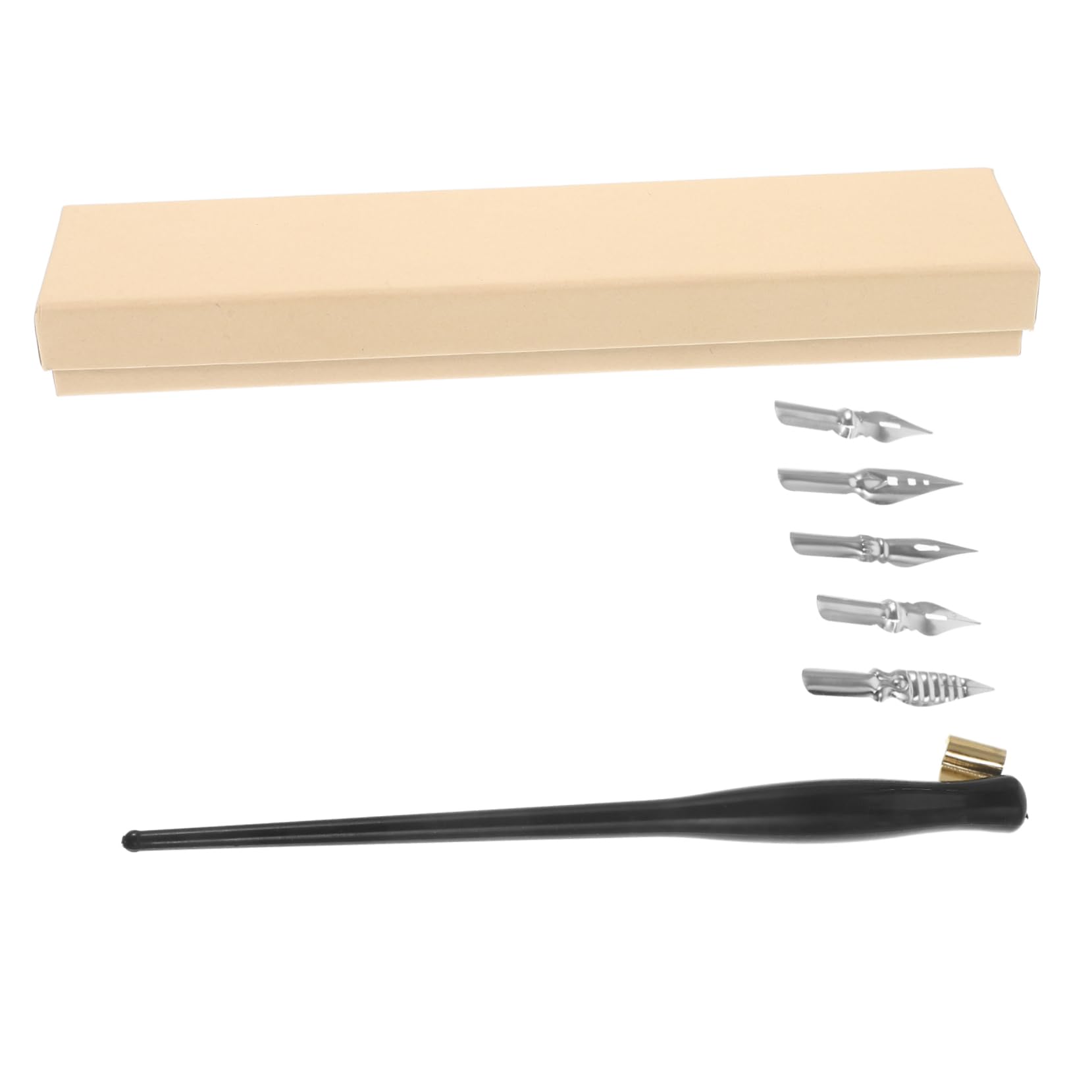 Gadpiparty 5 Sätze Eleganter Kalligraphiestift Verdrehte Stifte Feine Spitze Anfänger Stilvoll Kalligraphie-signierstift Kalligraphie Dip Stift Bequemer Dip-stift Vintage Dip-stift Metall