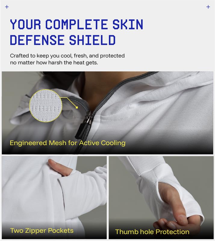 Image of BLUE TYGA Womens Sunscreen Jacket 2.0 - Advanced Protection from Sun & Pollution - UPF 50+ Protection