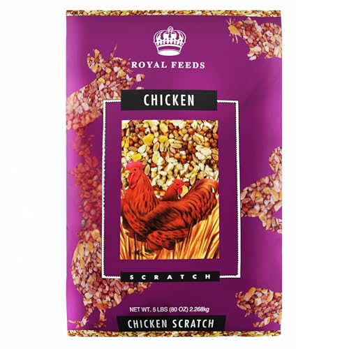 LEACH GRAIN & MILLING CO. Chicken Scratch 5 Lbs Natural Chicken Treats for Laying Hens - Healthy Whole Grains Chicken Food and Supplies for Daily Energy Growth & Digestive Health