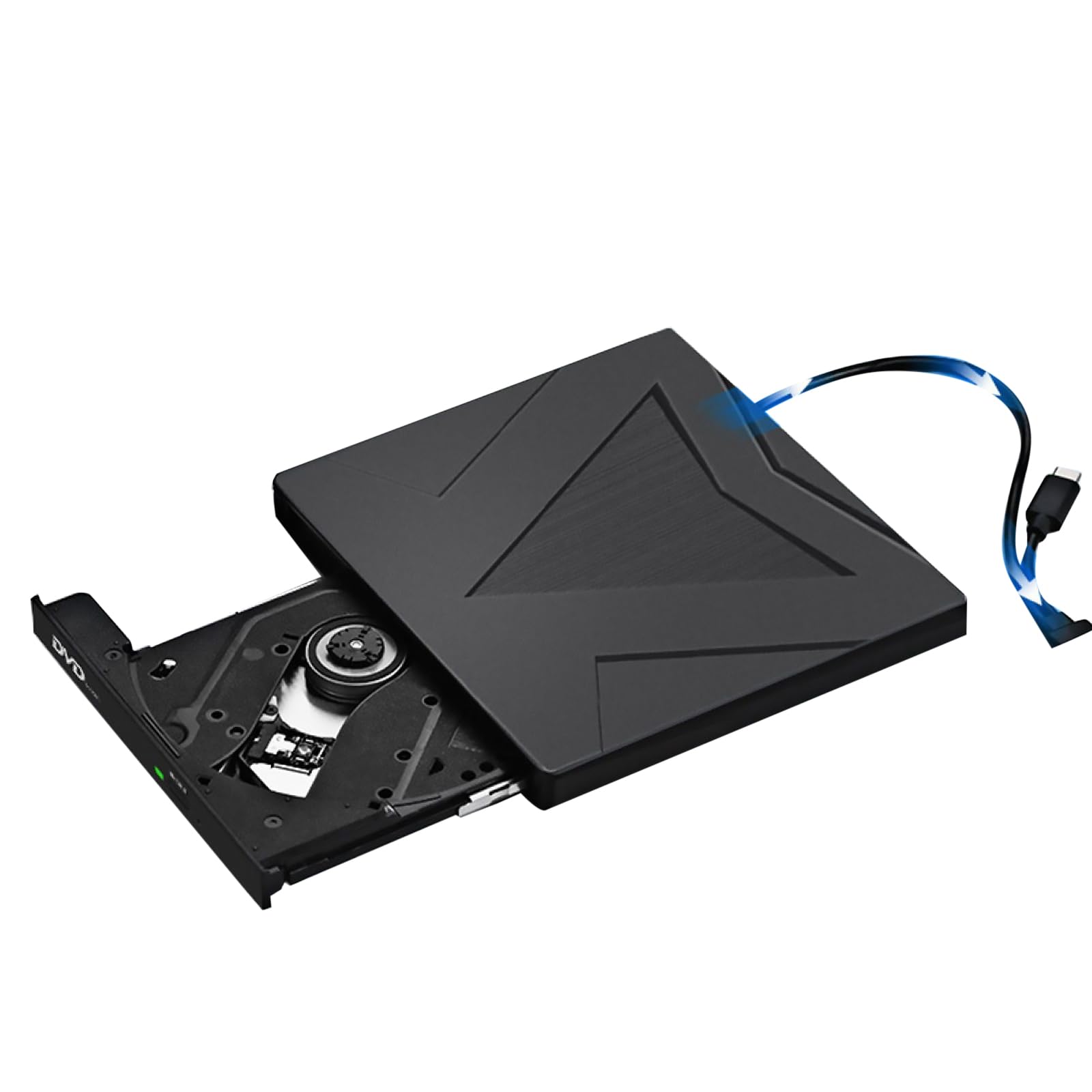 External CD DVD, USB 3.0 Portable CD/DVD Player Burner Reader Writer Disk Duplicator Compatible with Laptop Desktop PC-image-17