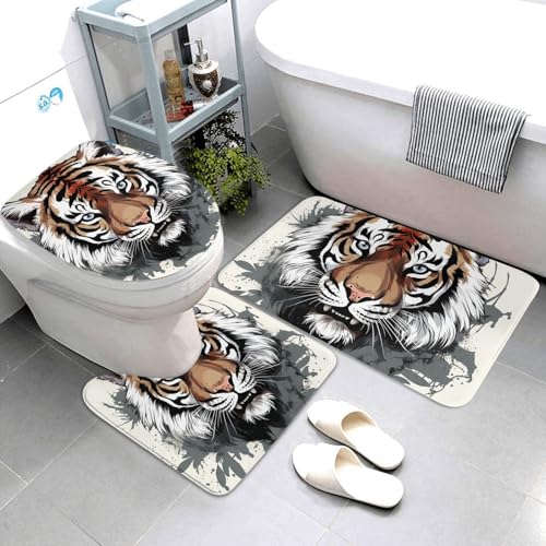 Tapis de salle de bain microfibres absorbant pour douche et baignoire