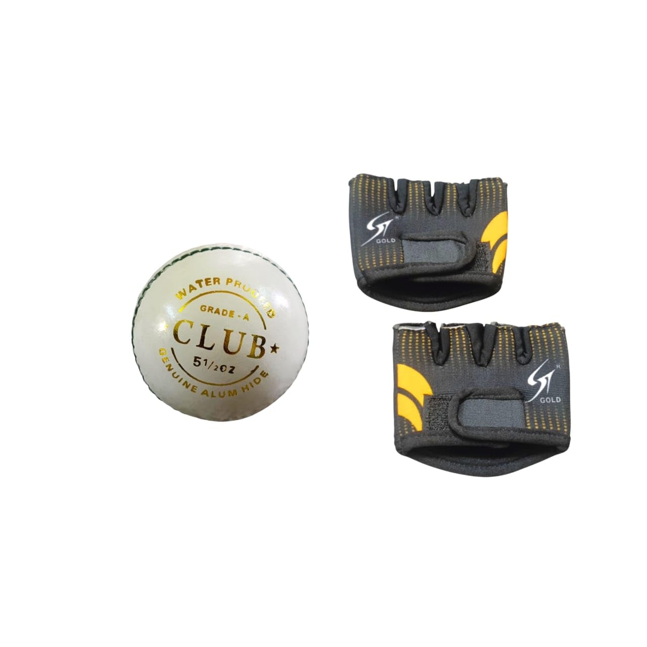 NE NEPTUNE Cricket Practice Combo | Hand Made White Leather Ball 156 g with Finger Cut Fielding Gloves | Training & Match Practice Set for All-Rounders | Durable Alum Hide Leather Ball-picture-11