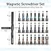 24 in 1 Magnetic Ratchet Screwdriver Set, S2 Steel Bits, DIY Combination Flexible Shaft, Suitable for Furniture Assembly, Precision Electrical Appliance Repair, Bicycle Tools