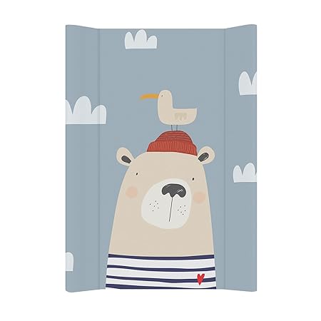 Rotho Babydesign Wickelauflage Keil (50 x 70 cm) Bär Ahoi