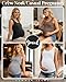 Ficerd 4 Pack Women's Maternity Tank Tops Sleeveless Side Ruched Top Crew Neck Casual Pregnancy T-Shirts Summer Basic(Black, White, Light Gray, Coffee,Small)