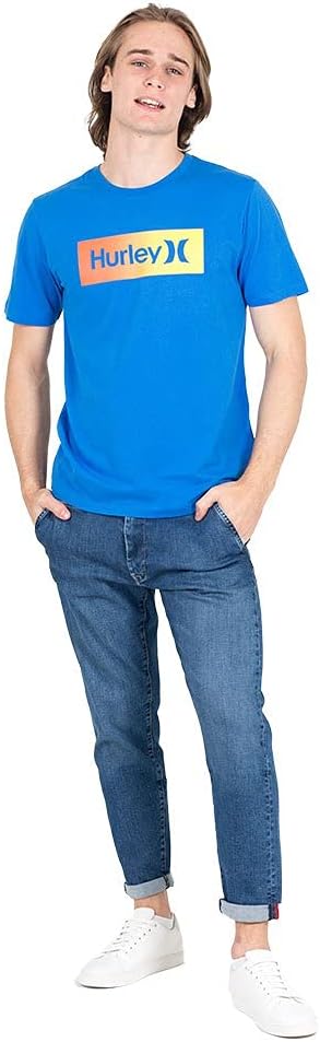 Hurley One & Only Boxed Gradient Short Sleeve Tee Signal Blue SM